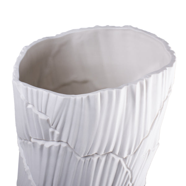 Anemos Meltemi Vase <br> White <br> (L 17 x W 17 x H 35) cm