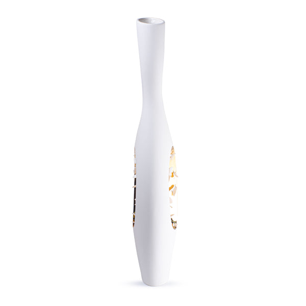 Falling in Love – F <br> White with Gold Details <br> (L 15 x W 9 x H 58) cm