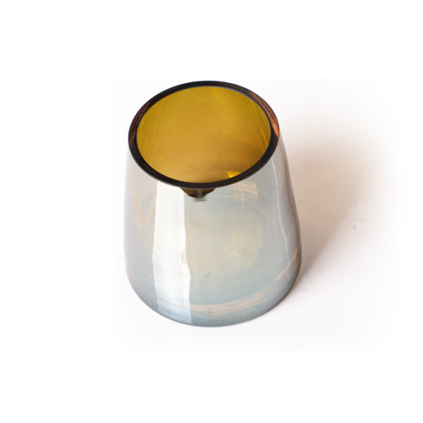Conical Vase <br> Olive Luster <br> (Ø 9 x H 9) cm