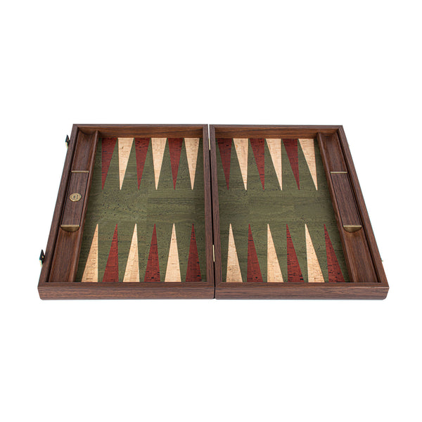 Green Cork <br> Backgammon Set <br> (47 x 29) cm