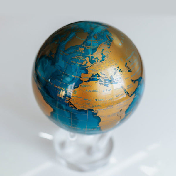 Globe <br> Blue & Gold <br> (Ø 16 x H 23) cm
