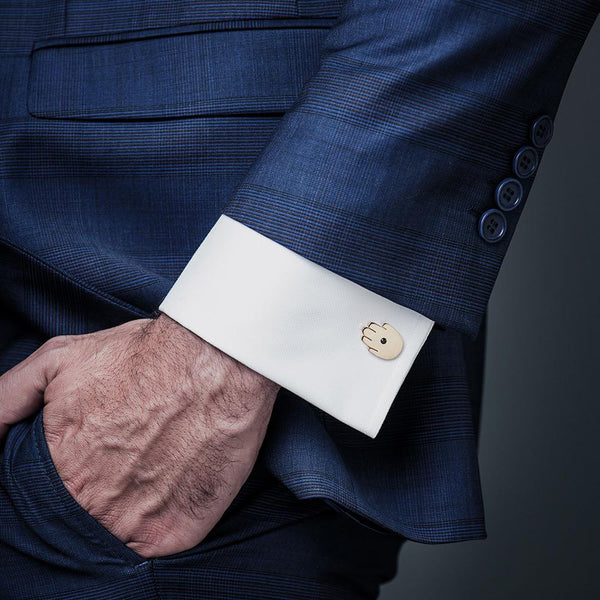 El Kaff <br> Cufflinks<br>Platinum Plated