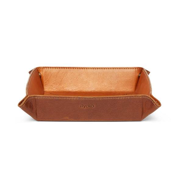 Helsinki Valet Tray <br>Tan and Choco-Brown