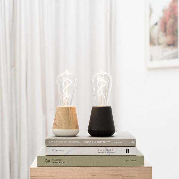 Humble One Smart <br> Rechargeable Table Lamp <br> Black Wood
