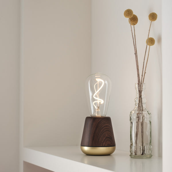 Humble One <br> Rechargeable Table Lamp <br> Walnut