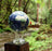 Globe <br> Blue Earth with Clouds <br> (Ø 16 x H 23) cm