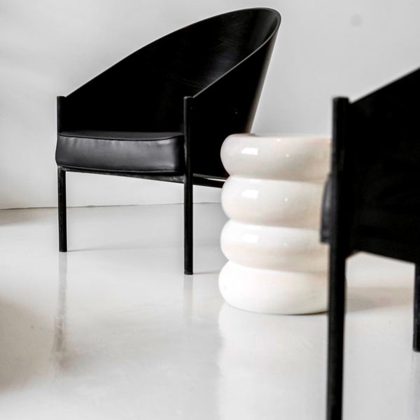 Chubby Stool <br> Off-White <br> (Ø 34 x H 44) cm