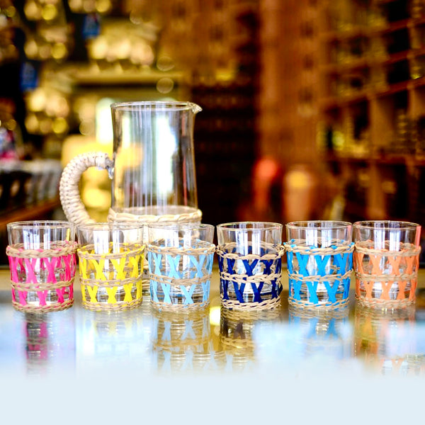 Tumbler Glass with Reed <br> Set of 6 <br> 275 ml