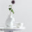 Head Upside Down Vase <br> White <br> (L 20 x W 15 x H 25) cm
