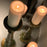 Wooden Candle Holder <br> Green <br> (Ø 18 x H 61) cm