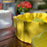 Fluffy Bowl <br> Yellow <br> (L 40 x W 40 x H 11) cm