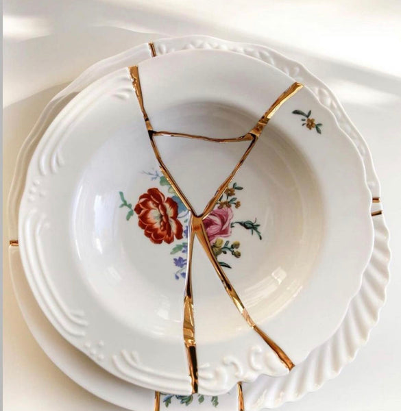 Kintsugi Soup Plate <br> Design 2