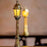 Street <br> Rechargeable Gold Lamp <br> (Ø 10 x H 42) cm