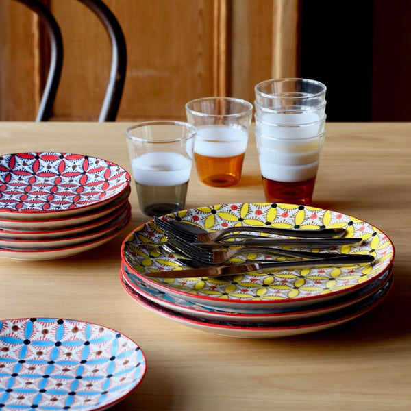 Hippy Side Plate Set of (Ø 20 x H 3) cm