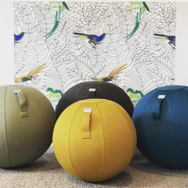 LEIV Fabric Seating Ball <br> Mustard Yellow <br> (Ø 60-65) cm
