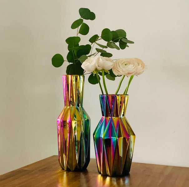 Oily Folds Vase <br> (Ø 14 x H 41.5) cm