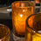 Cylindrical Votive Candle Holder <br> Cognac <br> (Ø 7 x H 12) cm