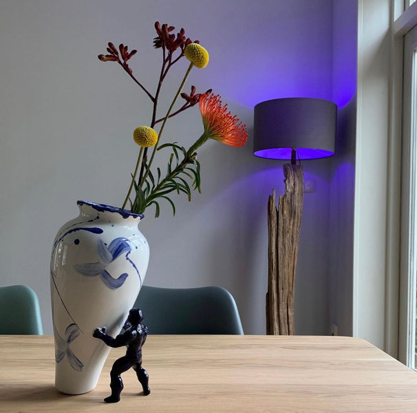 My Superhero Vase <br> Glossy Dutch Blue <br> (H 37) cm