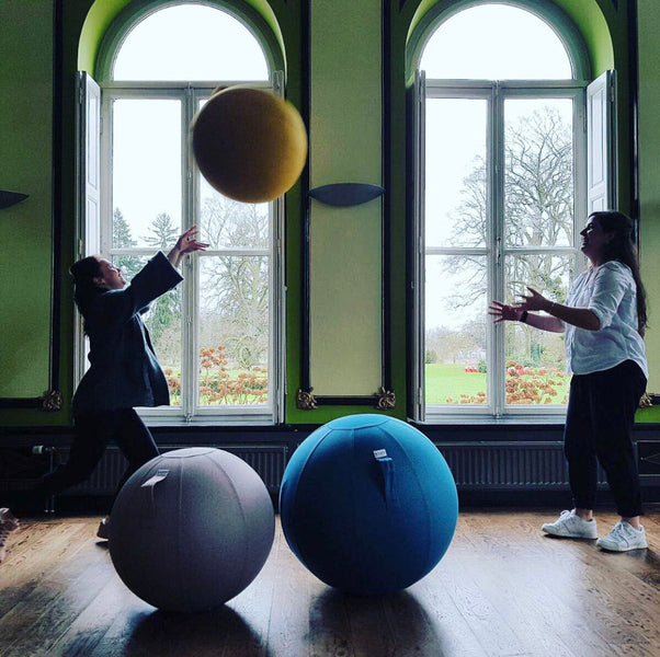 LEIV Fabric Seating Ball <br> Mustard Yellow <br> (Ø 60-65) cm