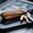 Crazy-Horse Key Organizer <br> Chestnut Brown with Brown Stitching