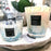 Pearls Sapphire Candle<br> Seaweed and Myrtle<br> (H 16) cm
