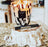 Pearls Black Candle<br> Rose and Ginger<br> (H 8) cm