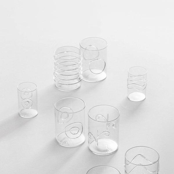 Decò Water Glass Assorted <br> Set of 6 <br> 300 ml