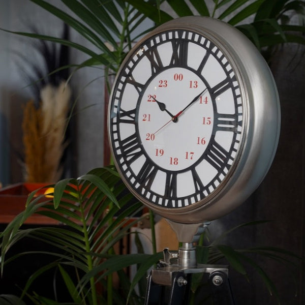 Waterloo Clock on Tripod <br> (L 165 x H 60) cm