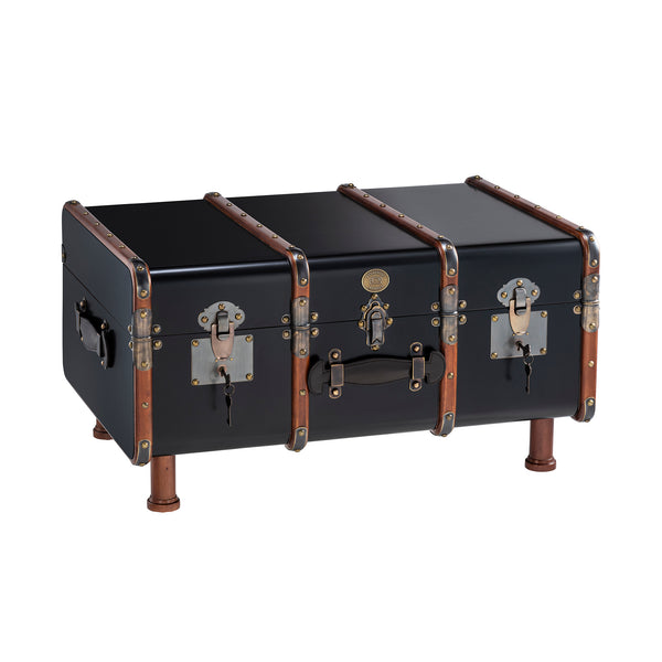 Stateroom Trunk Table <br> Black <br> (L 82 x H 46) cm