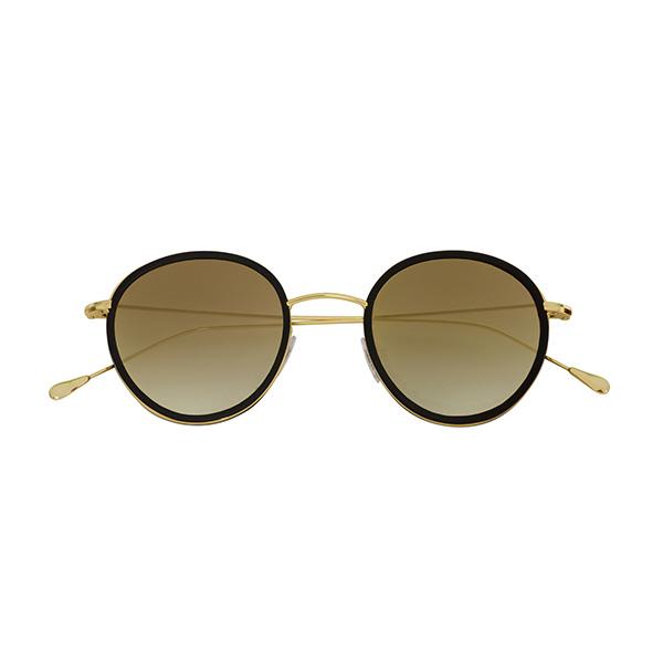 Morgan Sunglasses <br> Black Frame <br> Gradient Gold Lenses
