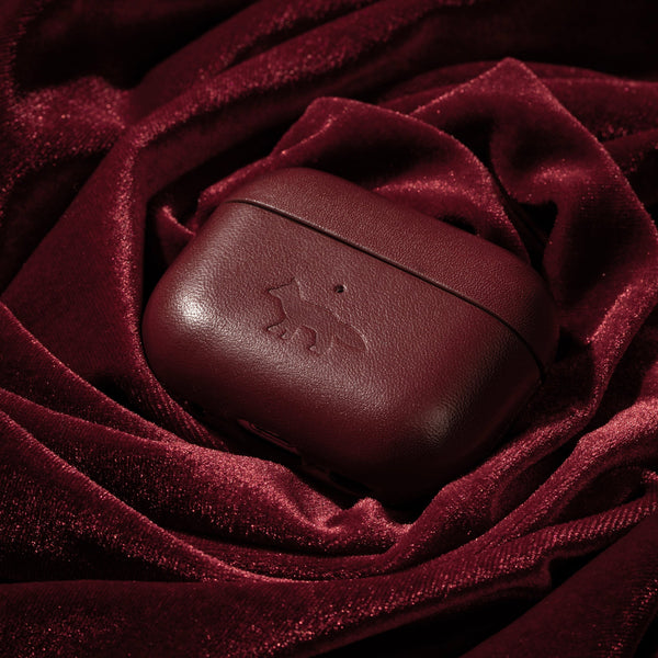 Profile Fox Leather Case <br> for AirPods Pro (Gen 2) <br> Wine Lees