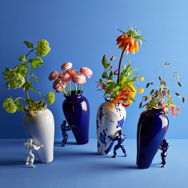 My Superhero Vase <br> Glossy Dutch Blue <br> (H 37) cm