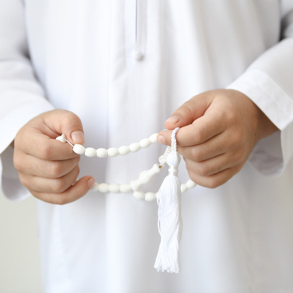 Arabian White Mini Subha <br> 33 Beads