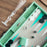 Mint Green Lizard <br> Backgammon Set with Handle <br> (L 52 x W 36) cm