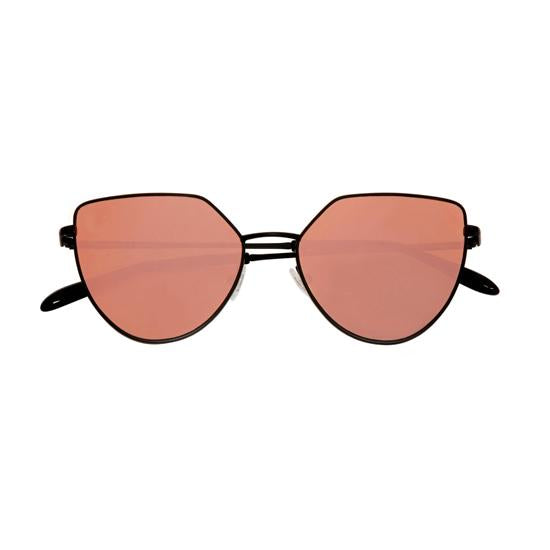 Offshore 1 Sunglasses <br> Black Frame <br> Rose Gold Mirror Lenses