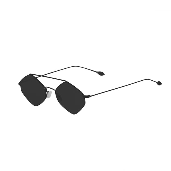 Rigaut Sunglasses <br> Black Frame <br> Smoke Lenses
