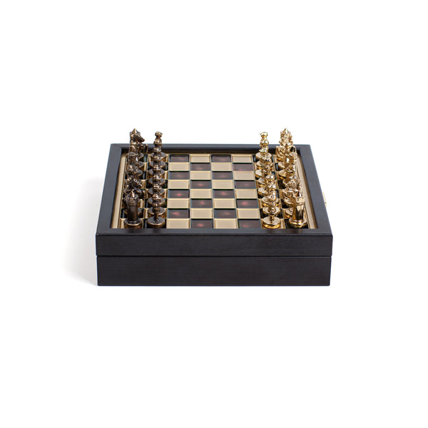 Chess Set <br> Byzantine Empire on Wooden Box <br> (19.5 x 19.5) cm