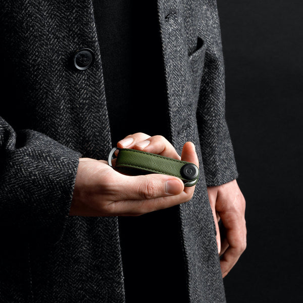 Saffiano Key Organizer <br> Olive