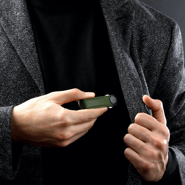 Saffiano Key Organizer <br> Olive