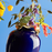 My Superhero Vase <br> Glossy Blue and 24 Carats Gold <br> (H 15) cm