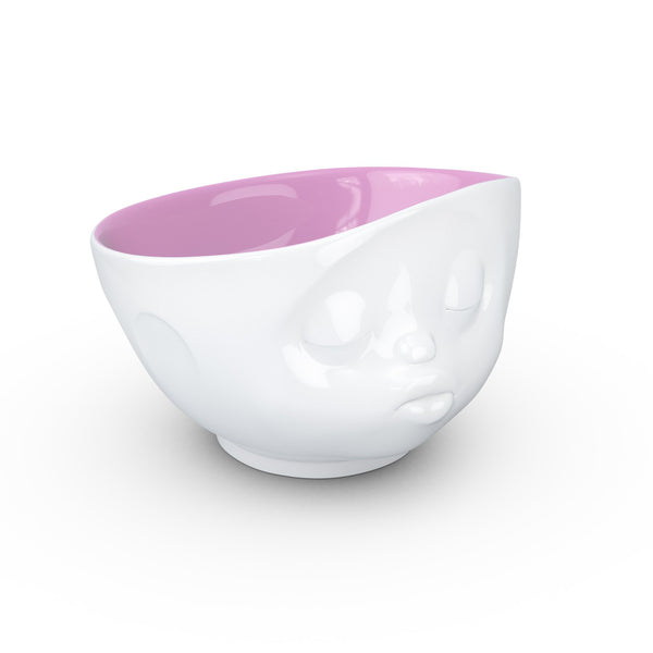 White / Berry Pink Bowl <br> Kissing <br> 500 ml
