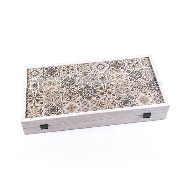 Moroccan Mosaic Art <br> Backgammon Set <br> (47 x 24.5) cm