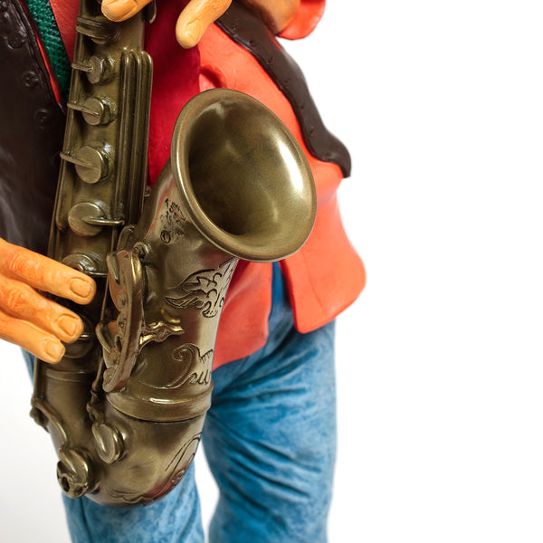 The Saxophone Player <br> (L 19 x H 40) cm
