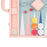 Pink Crocodile <br> Backgammon Set with Handle <br> (L 52 x W 36) cm