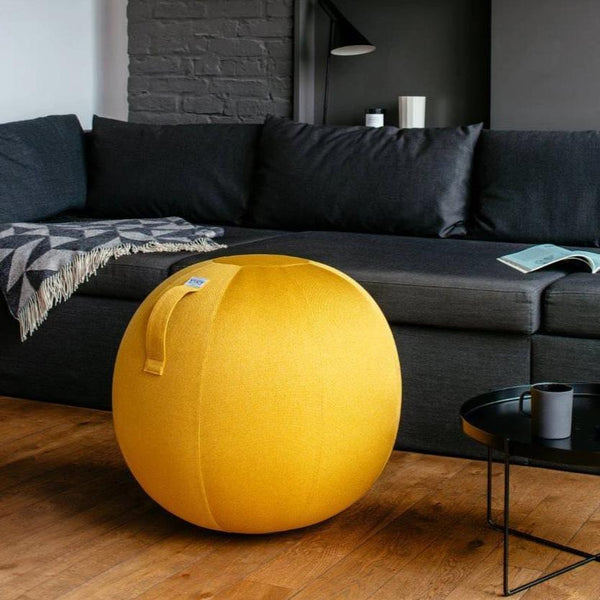 LEIV Fabric Seating Ball <br> Mustard Yellow <br> (Ø 60-65) cm