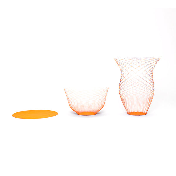 Reversible Air Vase <br> Orange / Violet <br> Set of 3