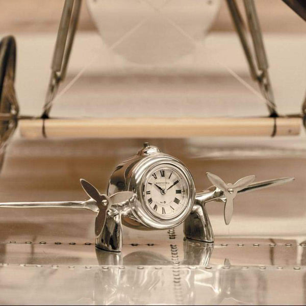 Art Deco Flight Clock <br> (L 35.5 x H 10.5) cm
