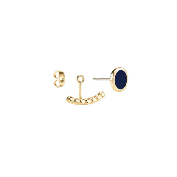 Comete Interchangeable Earrings <br> Midnight Blue