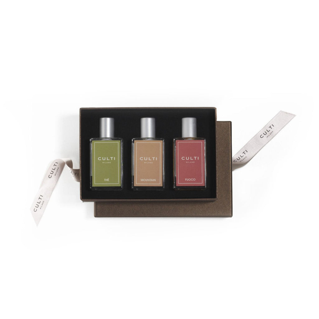 Culti Gift Box Room Spray Fuoco, Mountain, Thé