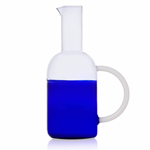 Sunrise Jug <br> Blue / Clear <br> 1.8 Liters